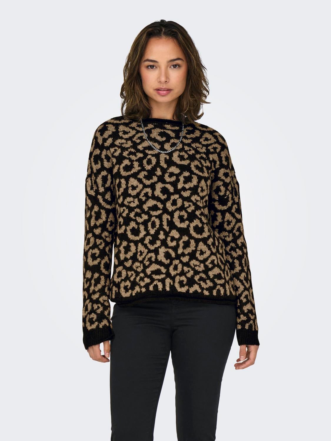 ONLJADE Strickpullover Black