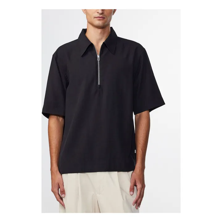 NN. 07 Polo Zippé Bruno 5719 | Noir