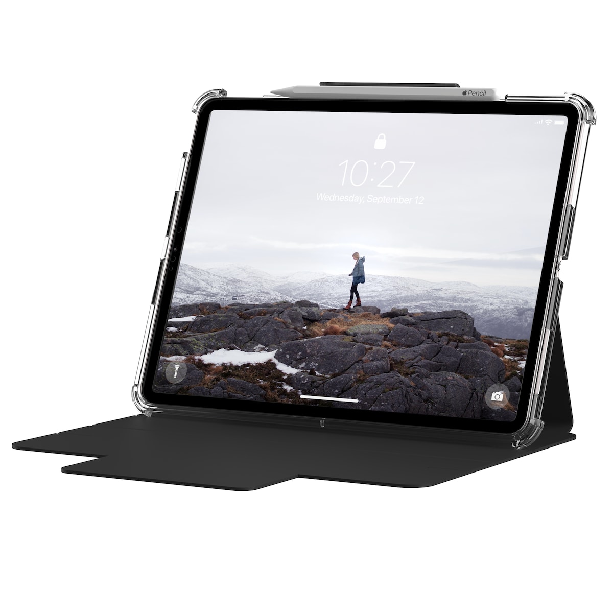 iPad Pro 12.9 4/5/6th gen U Lucent Cover, Black