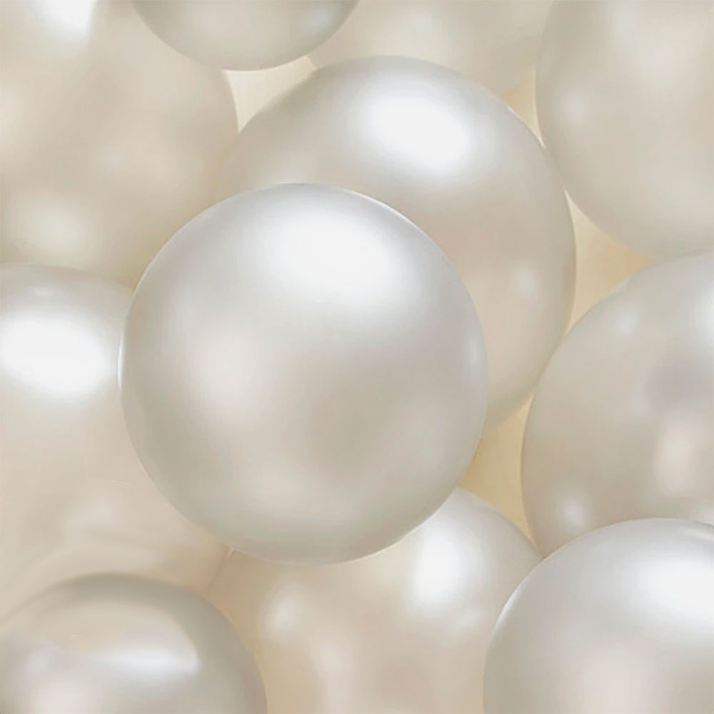 (20er Set) Ø30cm Party Deko Ballons Latex Luftballons Perlen - Bunt