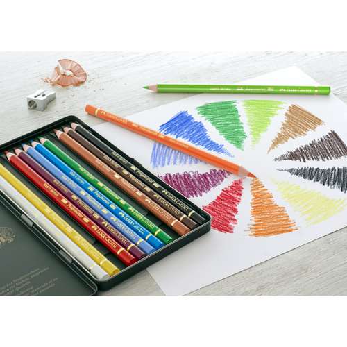 FABER-CASTELL POLYCHROMOS Künstler-Farbstifte im Metall-Etui