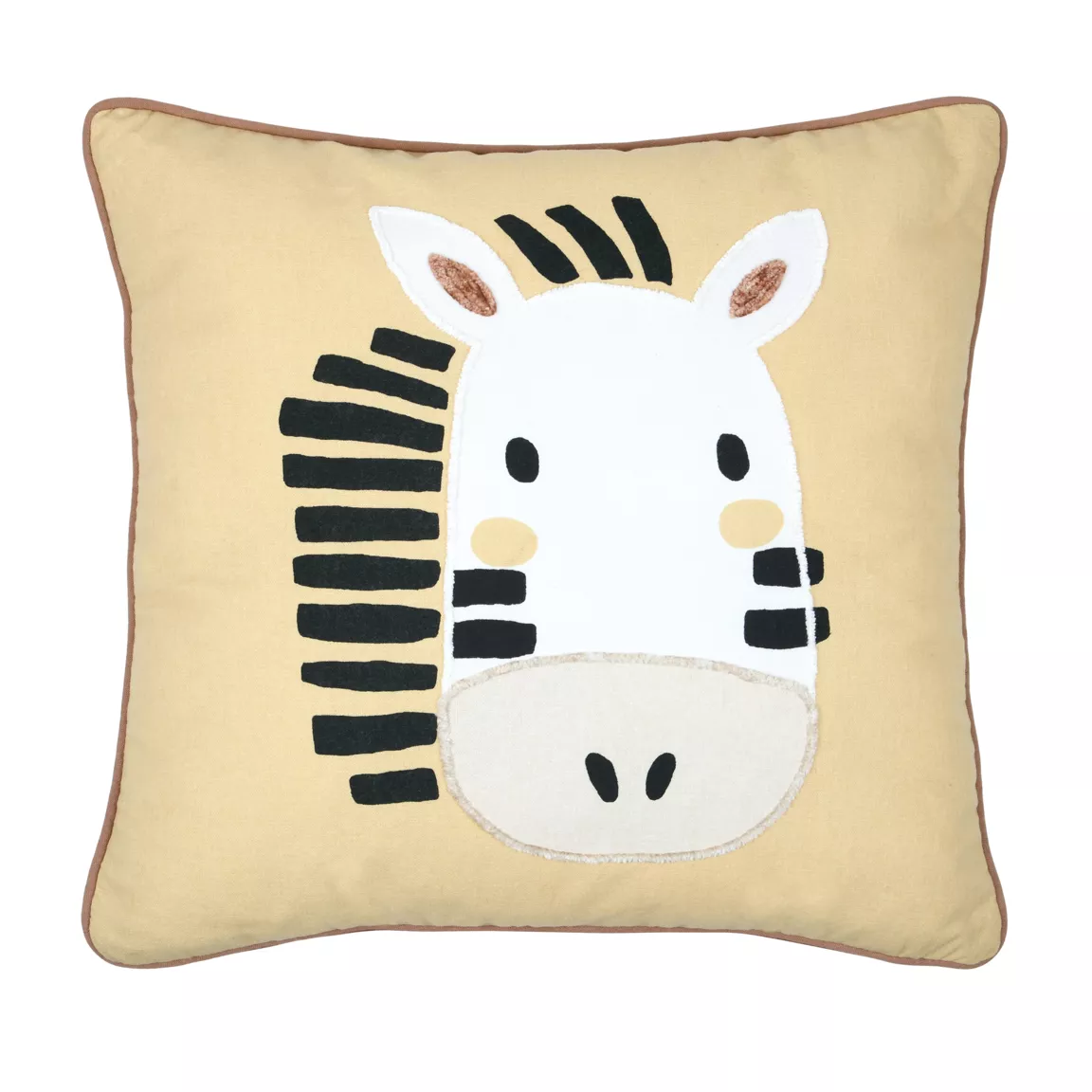 Coussin enfant carré (40 cm) Coquin Jaune