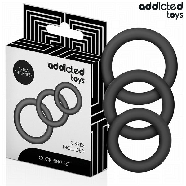 Addicted Toys Conjunto de Anéis de Silicone Modelo 1