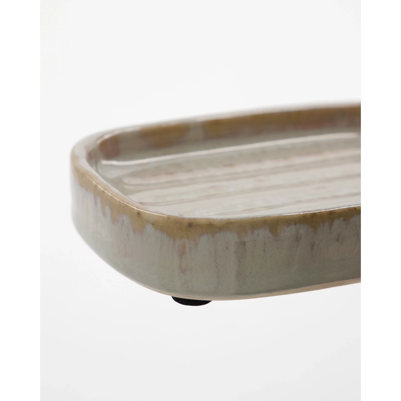 Meraki Soap Dish Datura Shellish Grey 12 x 8 x 2,5 cm