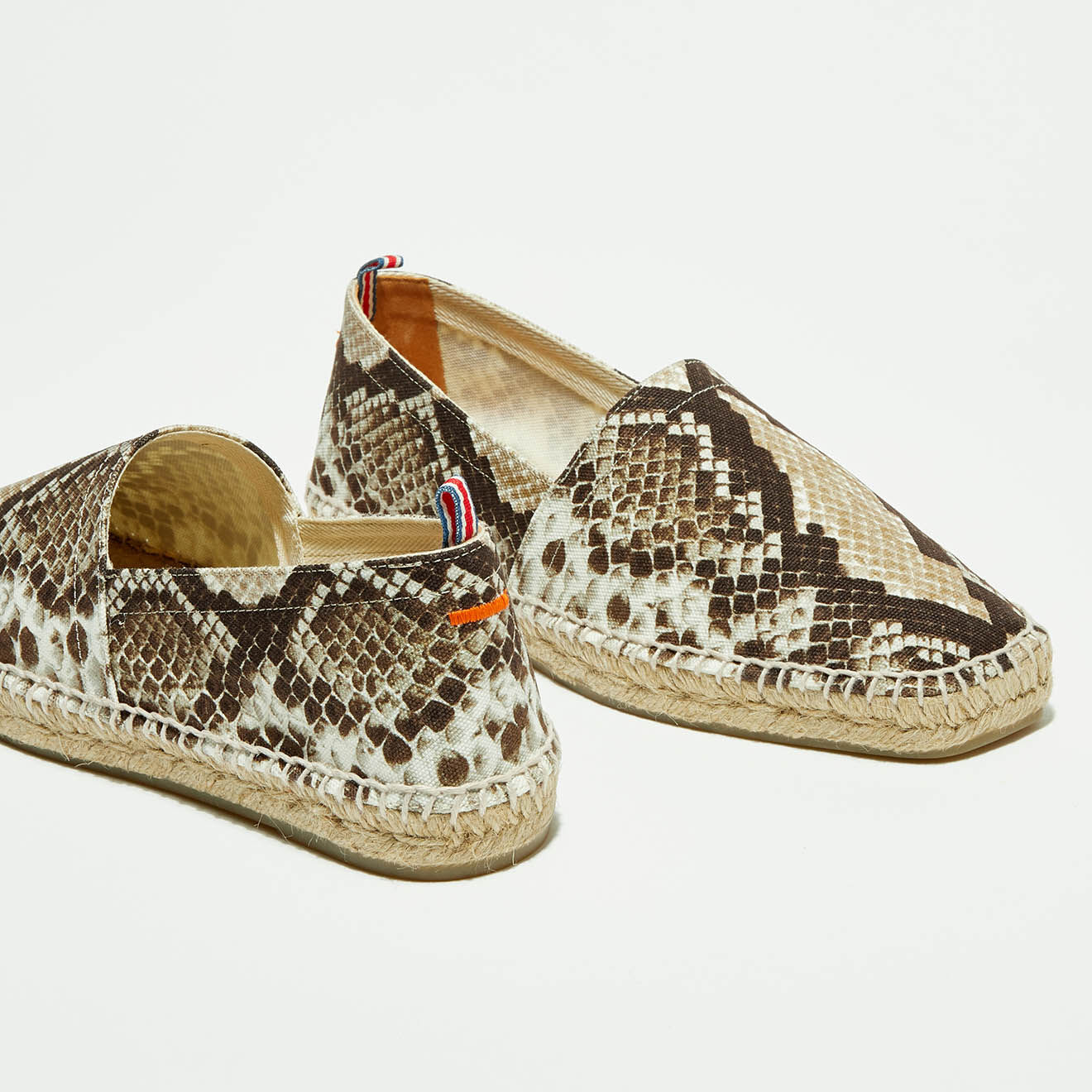Castaner Espadrilles Pablo imprimées reptile taupe