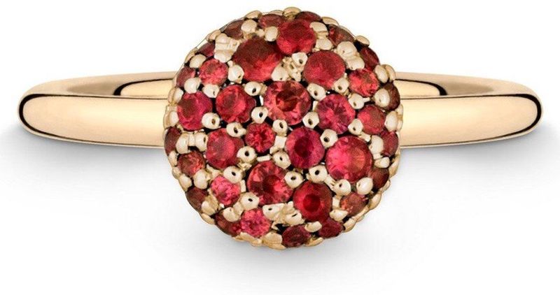 Quinn - Ringen - Goud - 585/- 14 Karaat - Granaat
