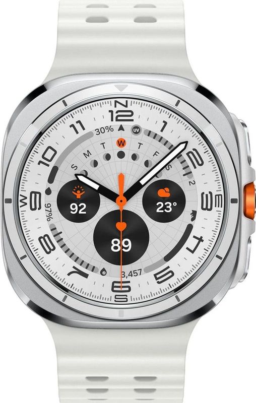 Samsung - Galaxy Watch Ultra (2025) 4G - Titanium - Wit - 64 GB