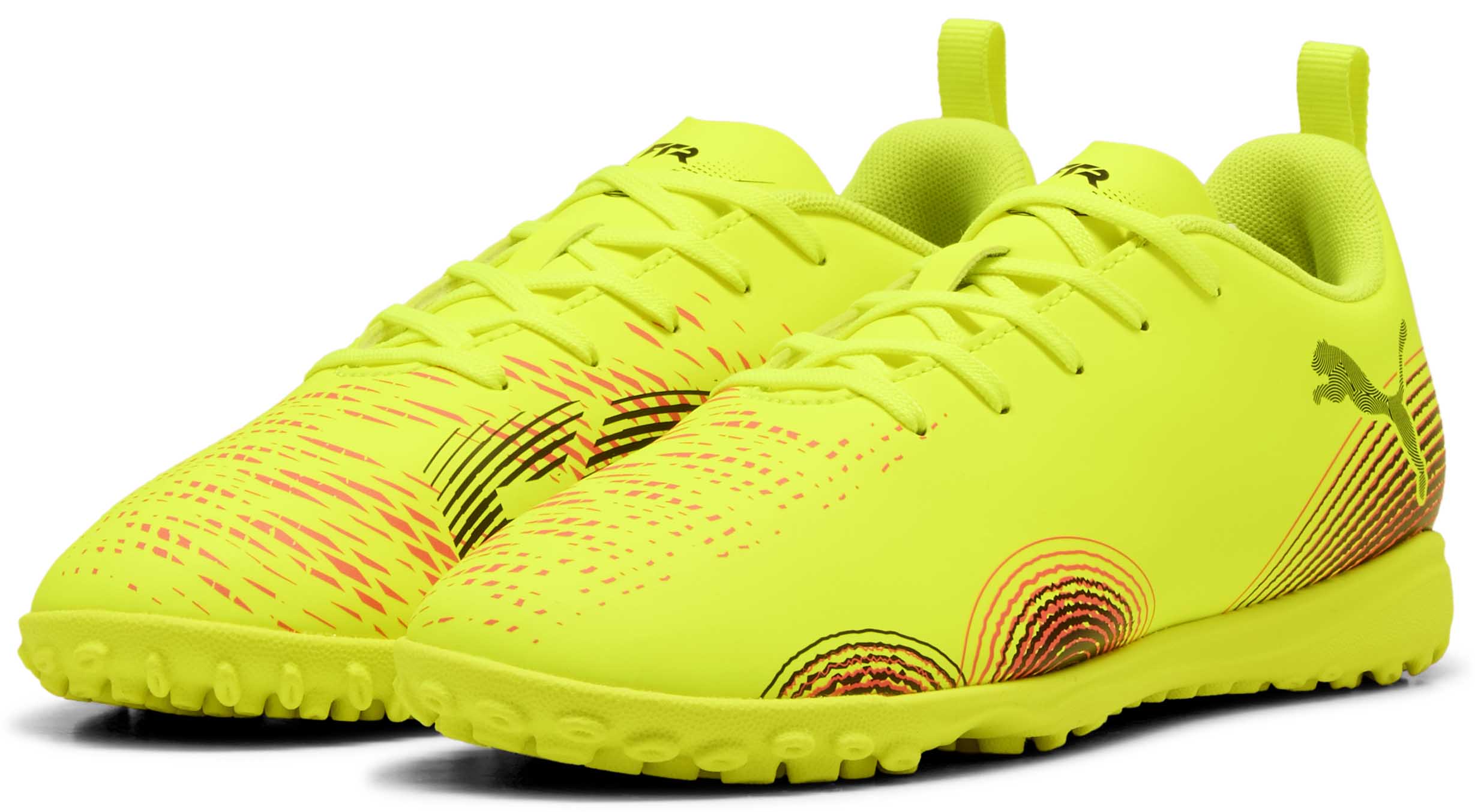 Future 8 Play TT Junior Yellow Alert/PUMA Black/Sun Struck