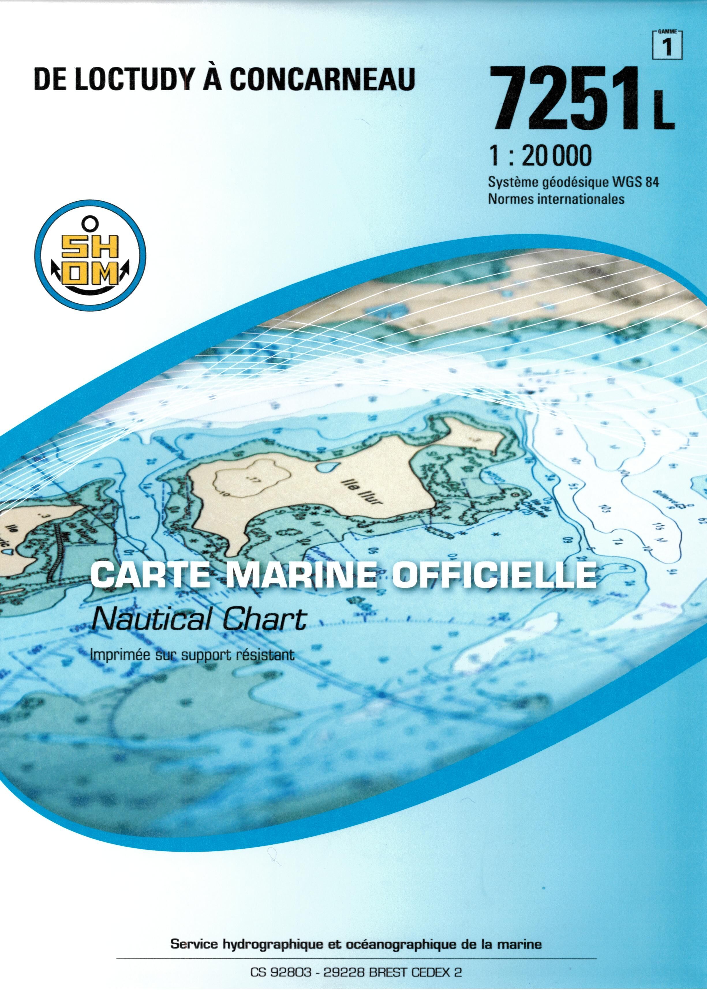 EPSHOM - 7251L LOCTUDY A CONCARNEAU