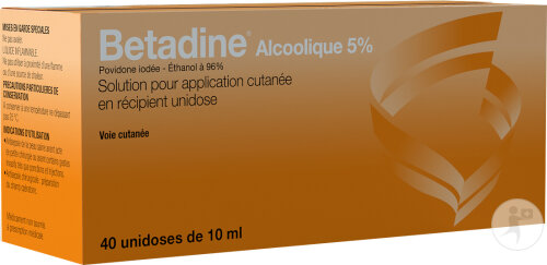 Betadine Alcoolique 5% Unidoses 40x10ml