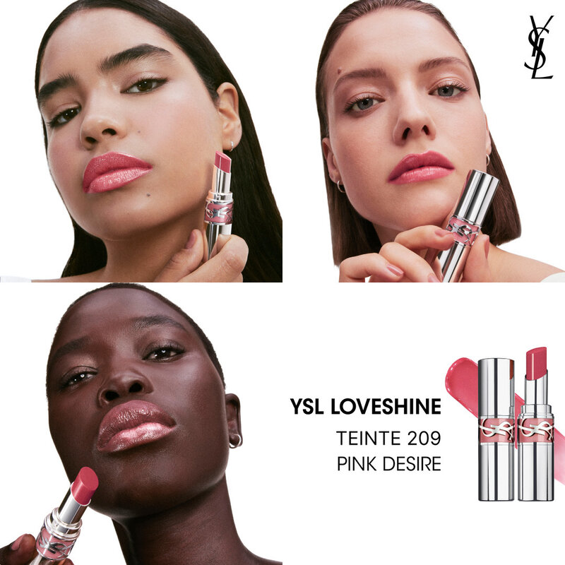 YSL LOVESHINE  ROUGE À LÈVRES BRILLANT ET SOIN - PINK_DESIRE