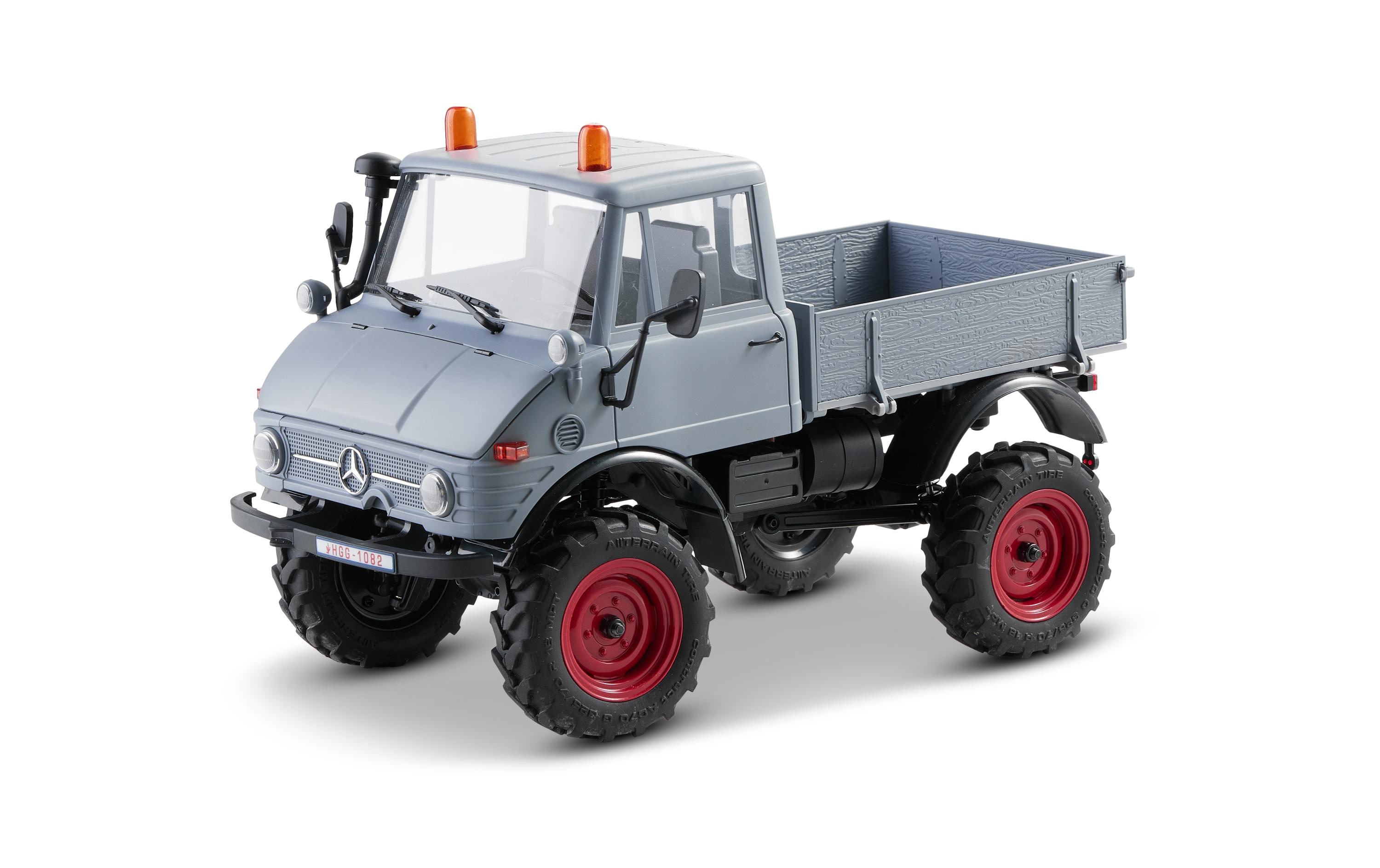 Scale Crawler FXC24 Unimog 421 Grau, RTR, 1:24<br>FCX24 Mini Rock Crawler mit detaillierter Unimog Karosserie und 2-Gang Getriebe