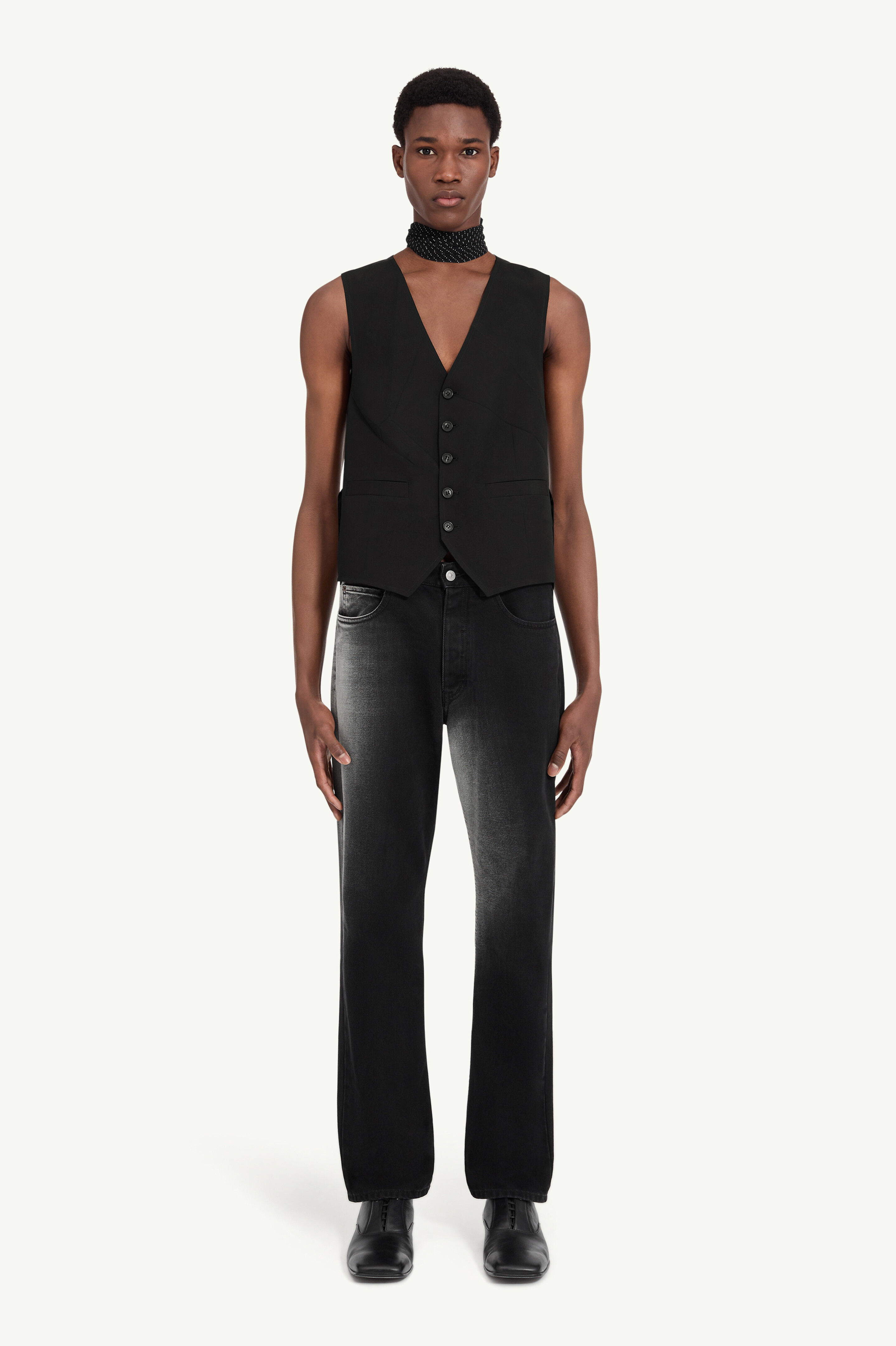 Gilet en laine mélangée pour homme | MM6