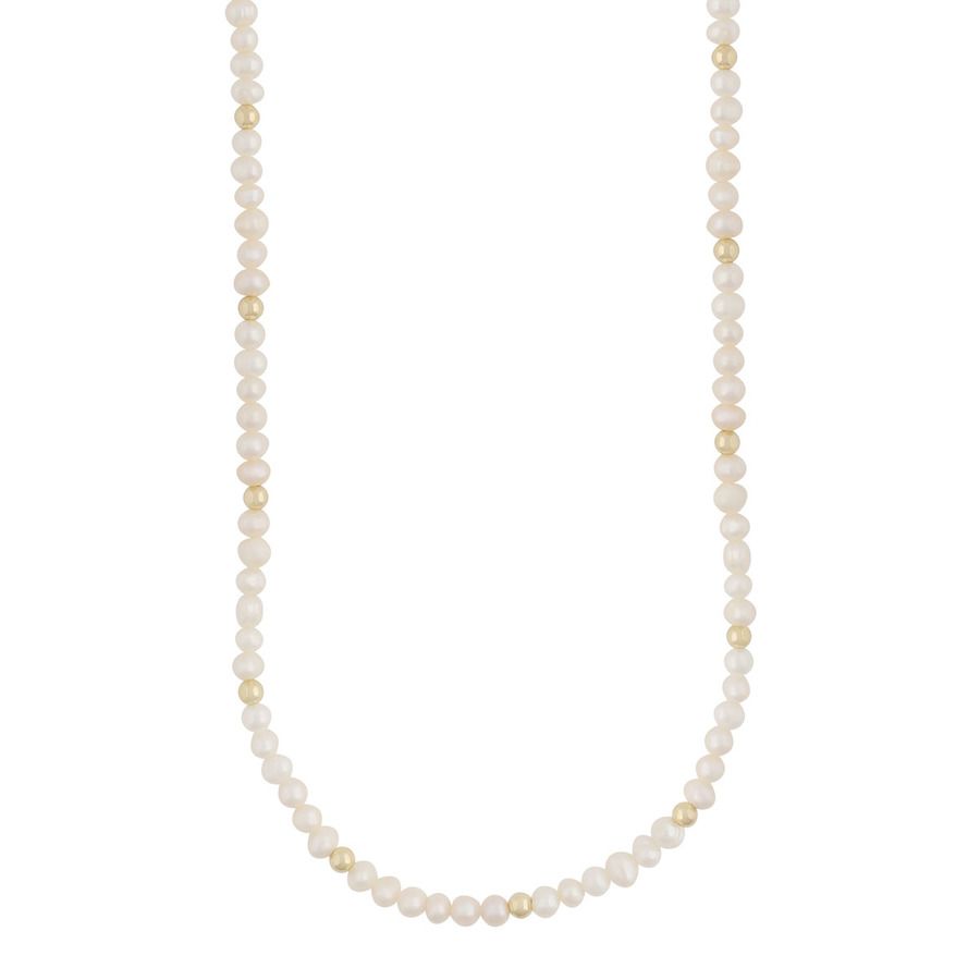 Snö Of Sweden Julie Pearl Necklace Gold/White