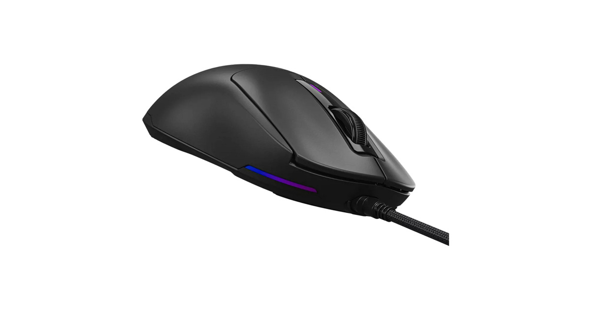 LORGARMSA10 gaming muis  (Zwart, 100 - 12000 dpi, Ultralight, RGB)
