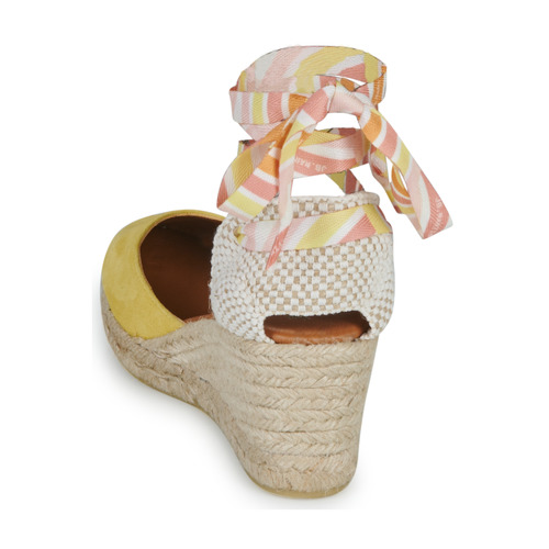 JB Martin - VISALIA - VELOURS JAUNE / LACETS BONBON