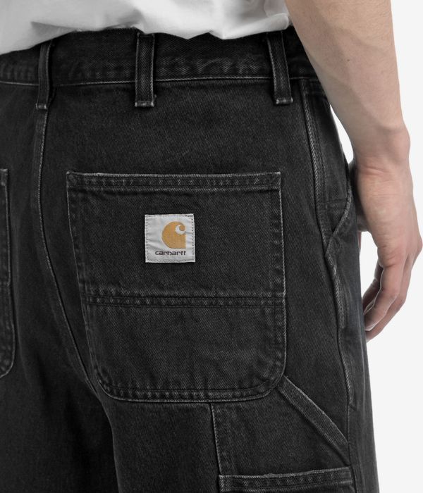 Carhartt WIP Single Knee Smith Shorts (black stone washed)
