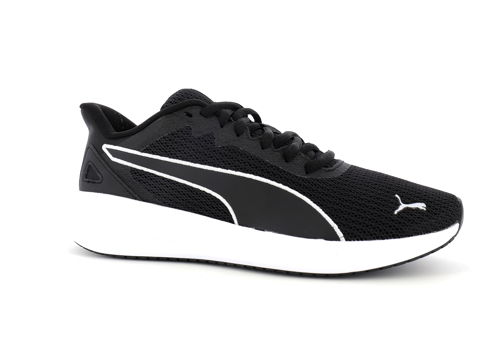 Puma-377030 Matières combinées Noir Blanc