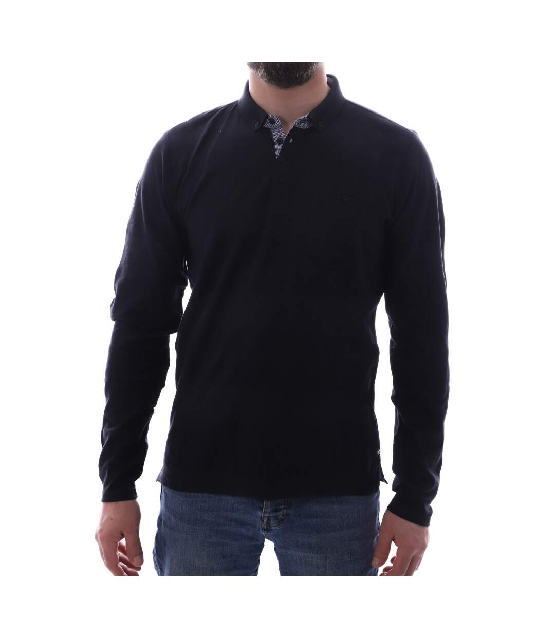 Polo Bleu Marine Homme Teddy Smith P-LUCKY