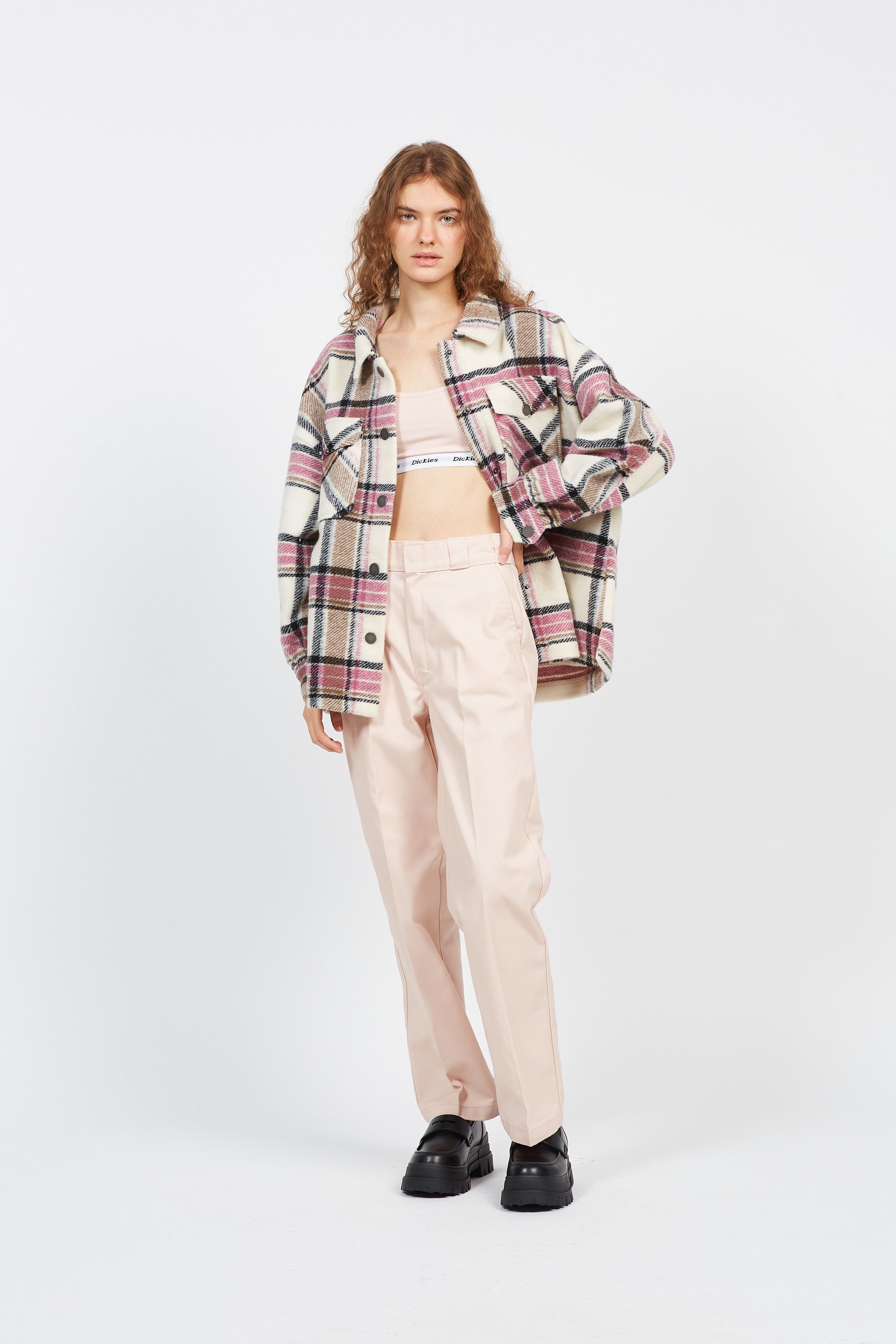 DICKIES Pantalon ELIZAVILLE REC Rose