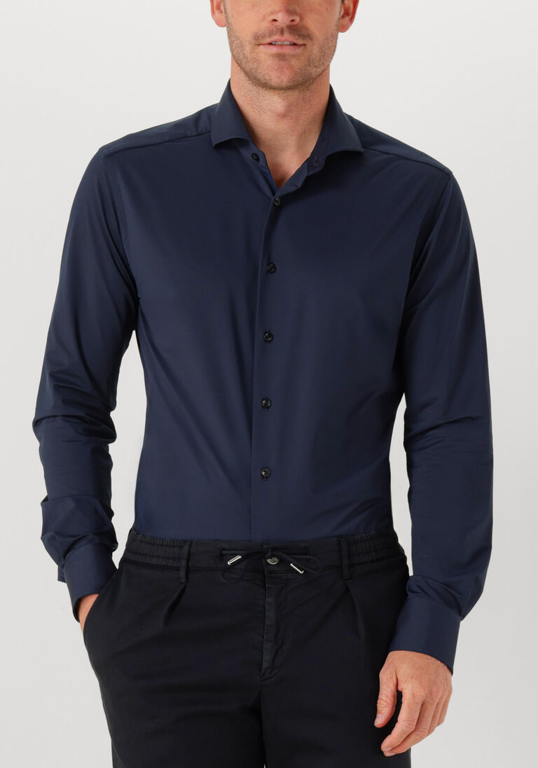 donkerblauwe xacus klassiek overhemd active shirt 558ml