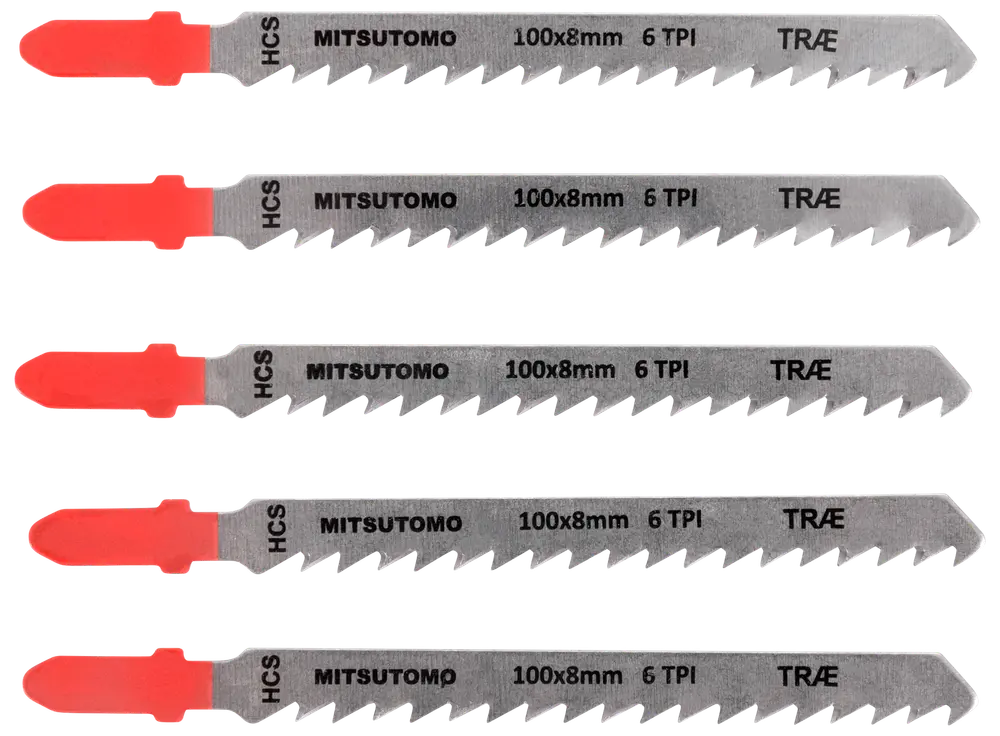 Mitsutomo Stiksavsklinger Træ 6T 5 stk.