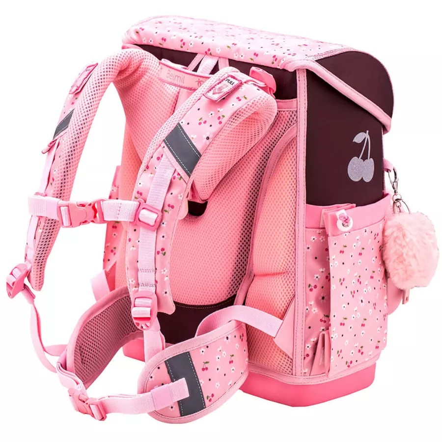 Belmil Schulranzen Premium Compact Plus Set 5-teilig Cherry Blossom