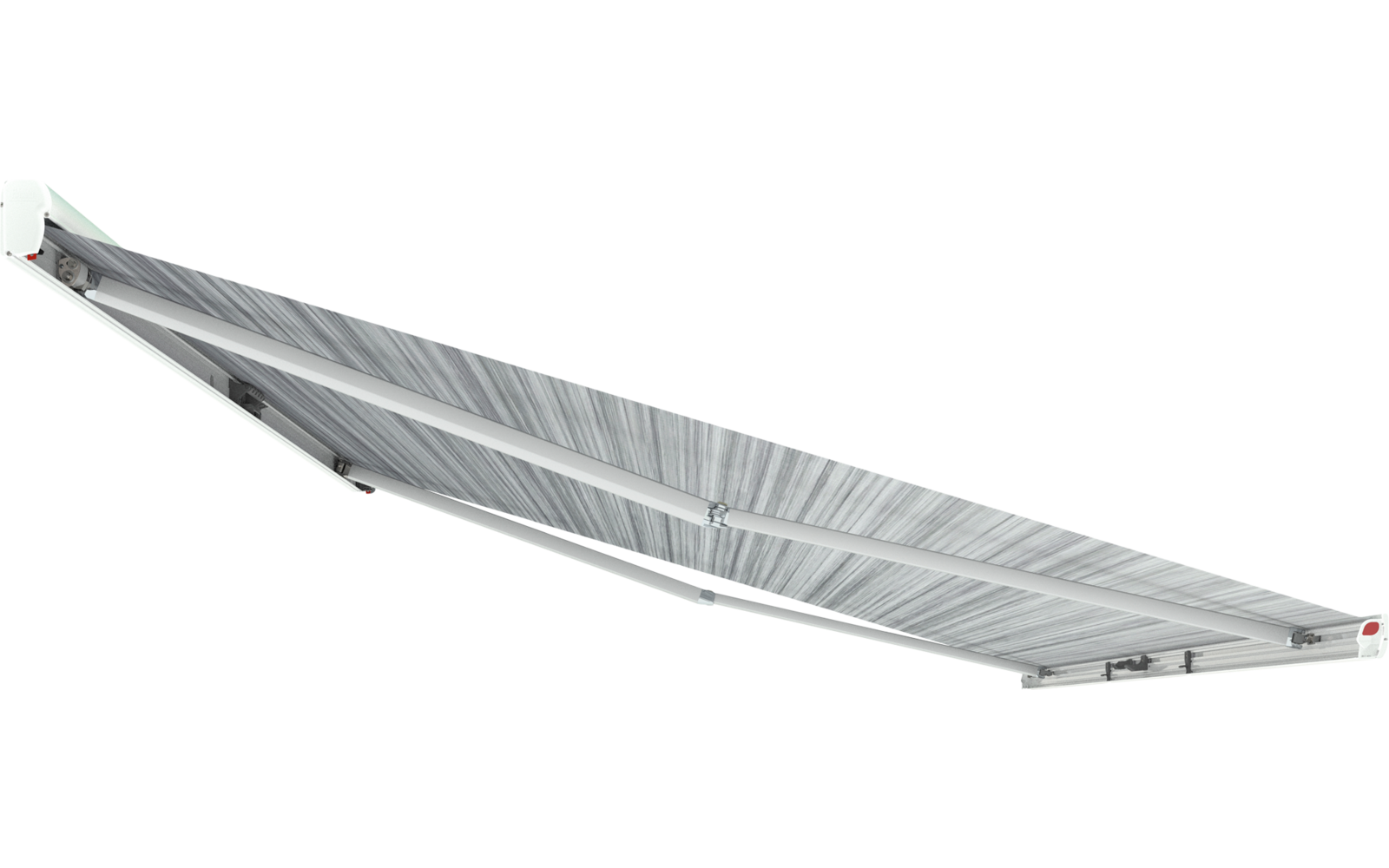 Fiamma F45eagle 350 Markise mit Motor Gehäusefarbe Polar White Tuchfarbe Royal Grey 350 cm