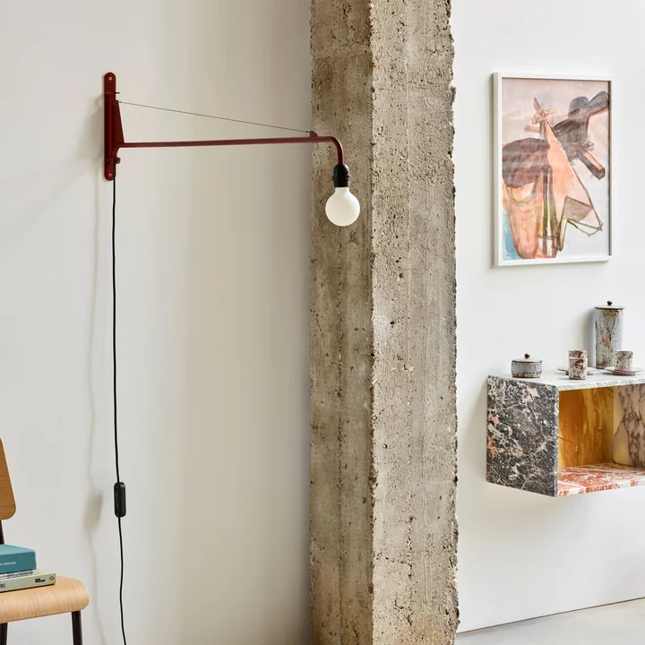 Vitra - Petite Potence Wandleuchte, Prouvé Bleu Marcoule