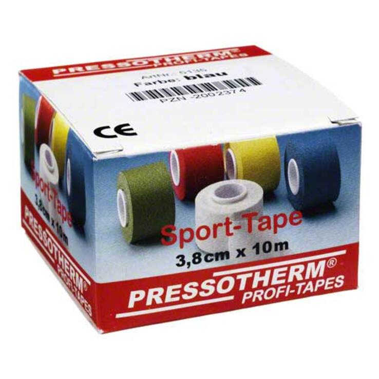 Pressotherm Sport-Tape 3,8cmx10m blau, 1 St