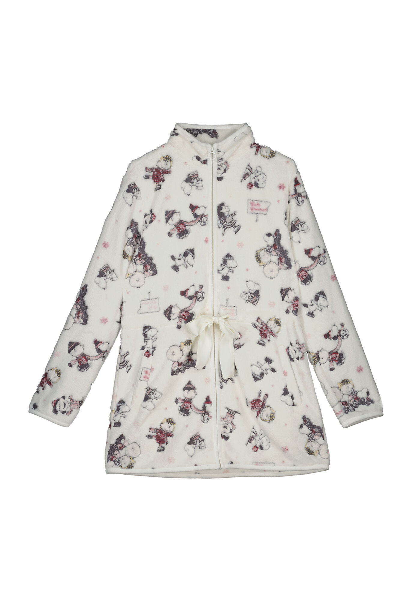 Robe de lã com zíper do Snoopy