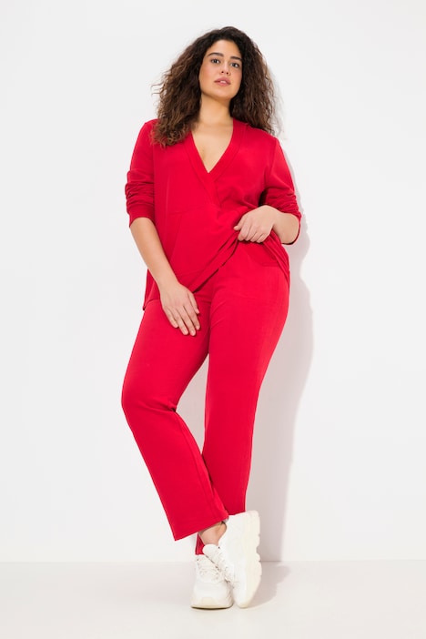 Sweat-Hose Ruby, gerades Bein, Elastikbund, Bindeband