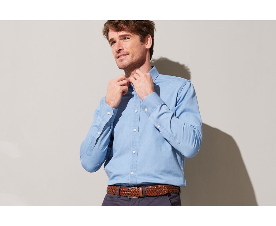 Chemise jean denim Indigo Clair - JACQUEMIN