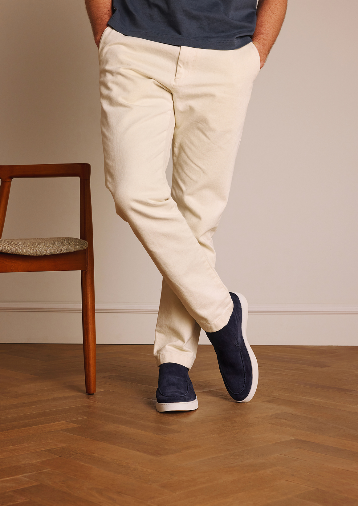 Blauwe suède boots
