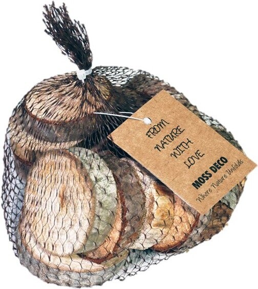 Decoratie boomstammen Ariana naturel D 5 H 2 cm
