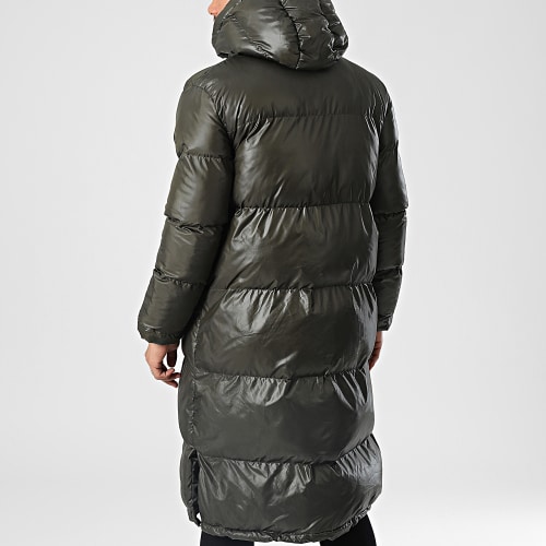 Doudoune Longue A Capuche VS-J11 Vert Kaki