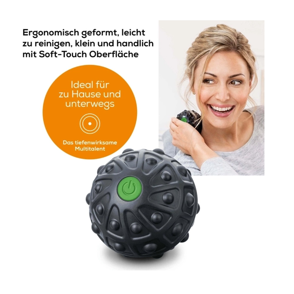 MG 10 Massageball mit Vibration Triggerpunkt Massage Tool (64814) - Schwarz