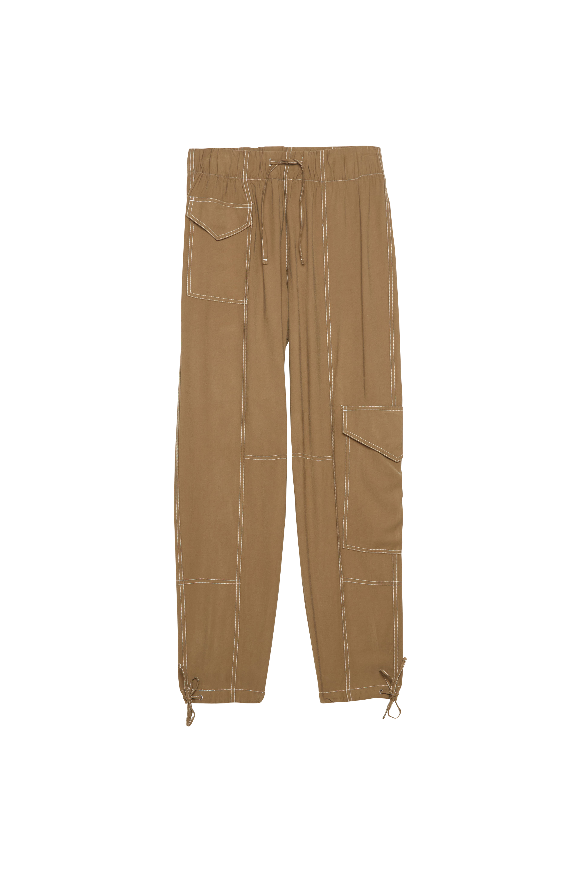 NOISY MAY Pantalon NMMILLE COLORED CARGO PANT LAB Marron
