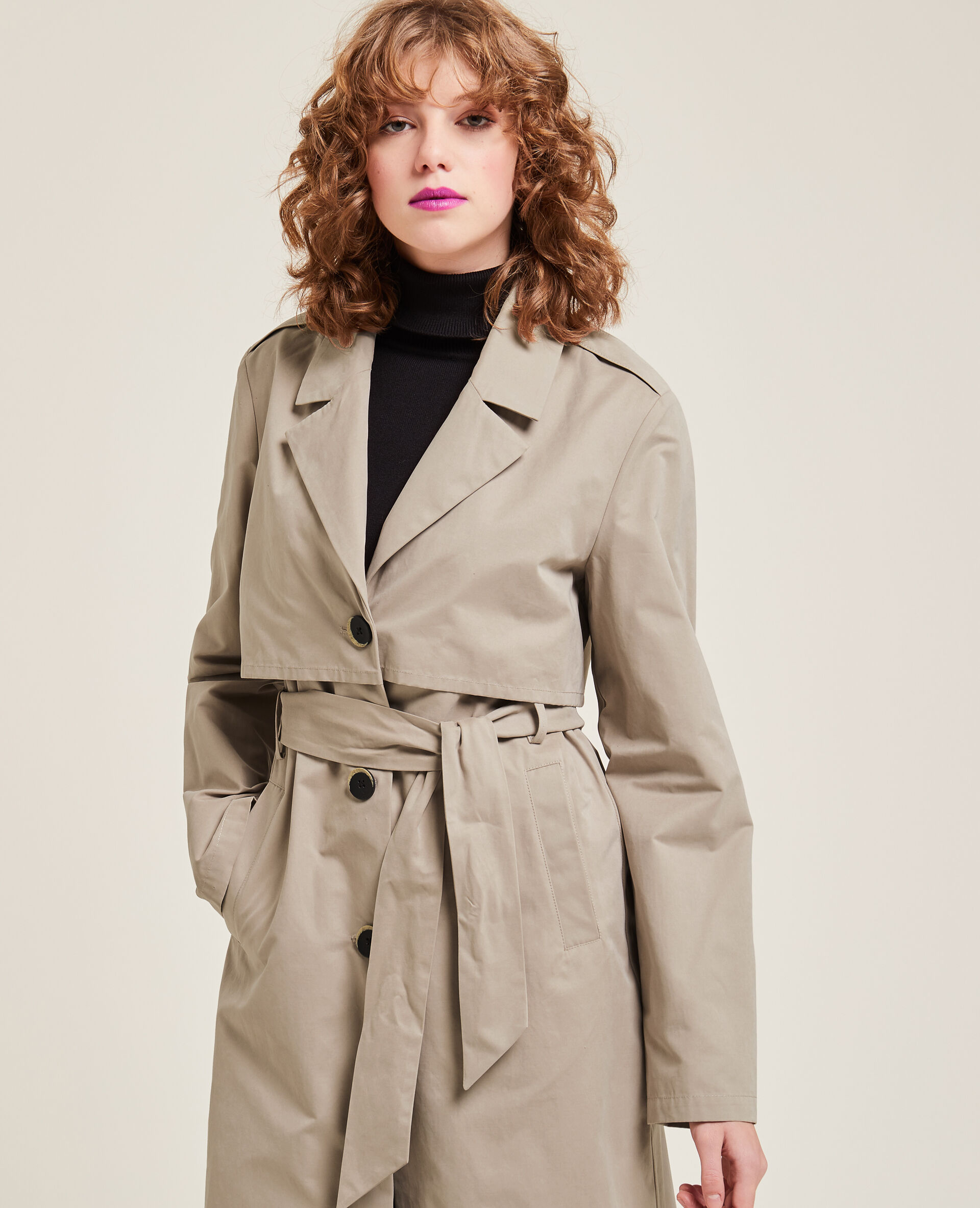 Trench ceinturé - Beige