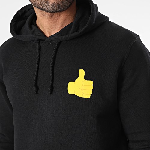 Sweat Capuche Thumbs Up Noir