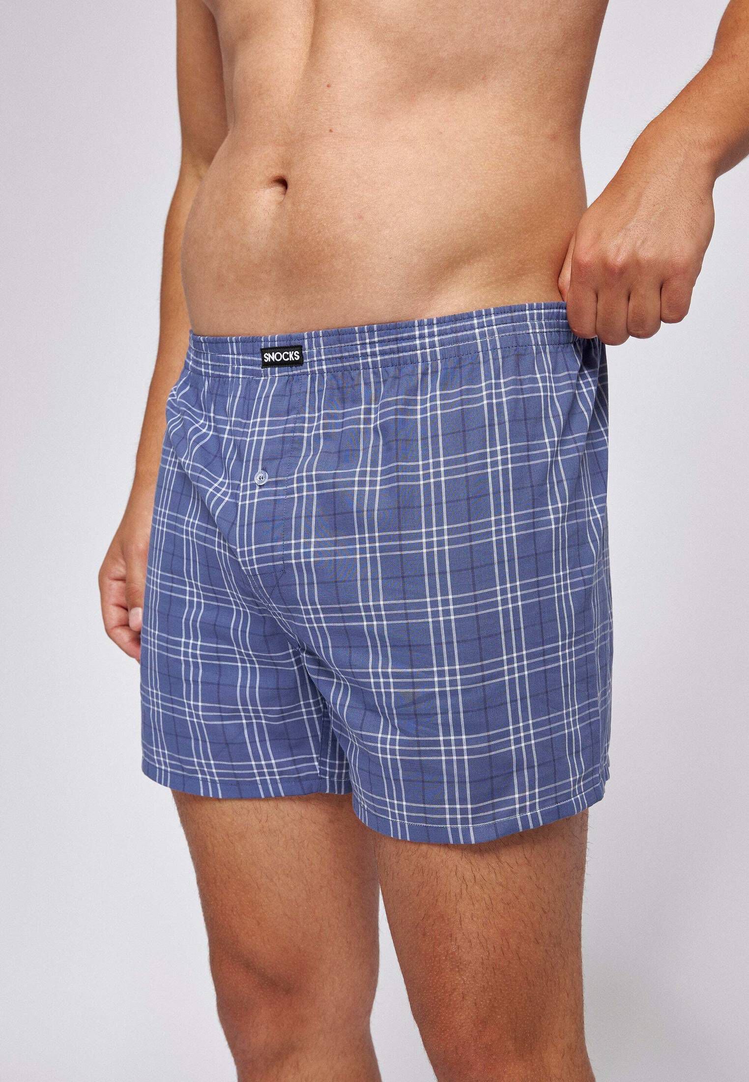 SNOCKS| Herren American Boxershorts im 3er Pack