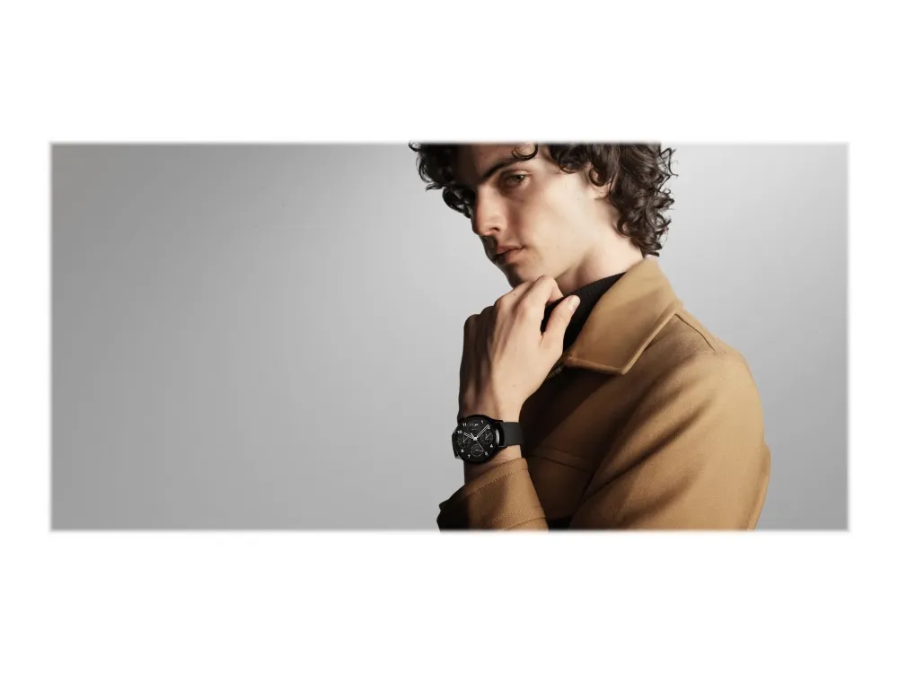 [OUTLET] - Xiaomi Watch S1 Pro - 46 mm - sølv - smart ur med rem - TPU - sort - håndledsstørrelse: 140-210 mm - display 1.47