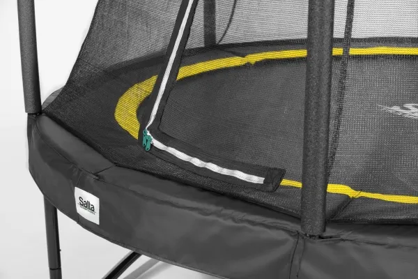 Salta 5074A, Trampolin, Rund, 100 kg, 5 År, Safety net, Sort