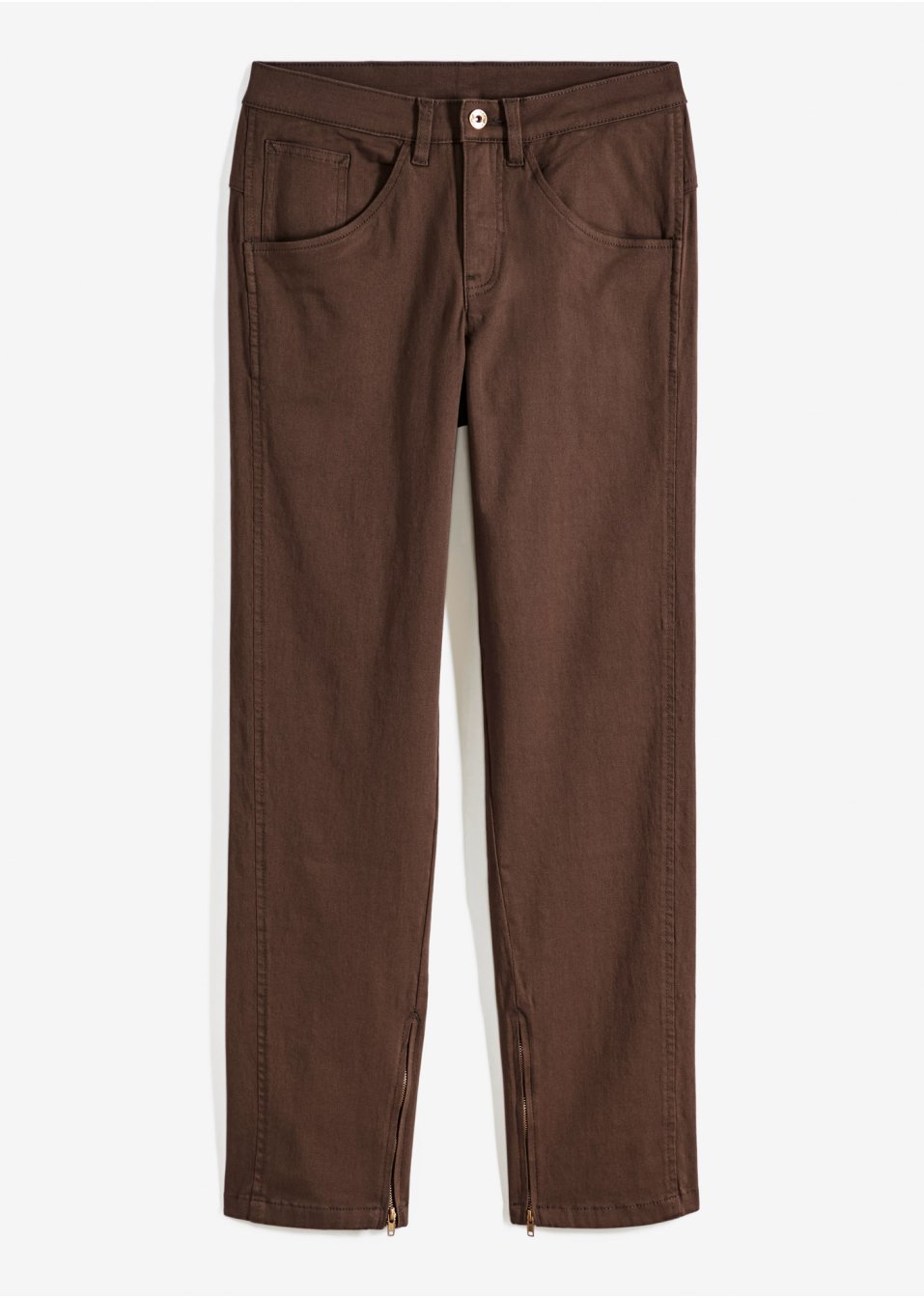 Pantalon twill avec zip à la base