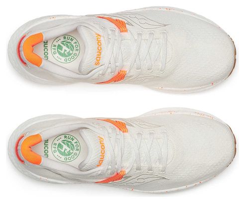 Chaussures Running Saucony Triumph RFG Blanc/Orange Homme