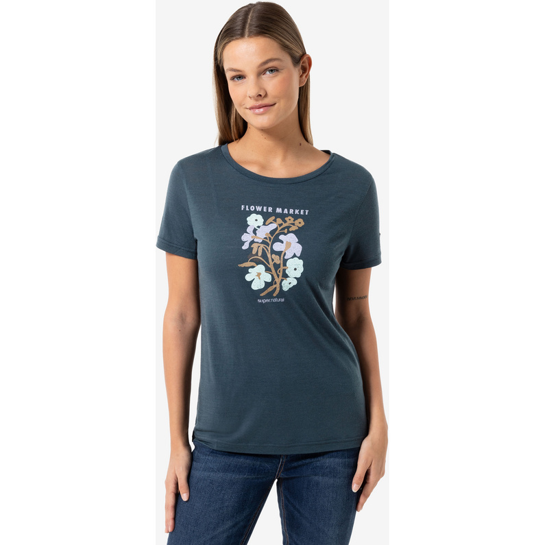 Super.Natural Damen Flower Market T-Shirt