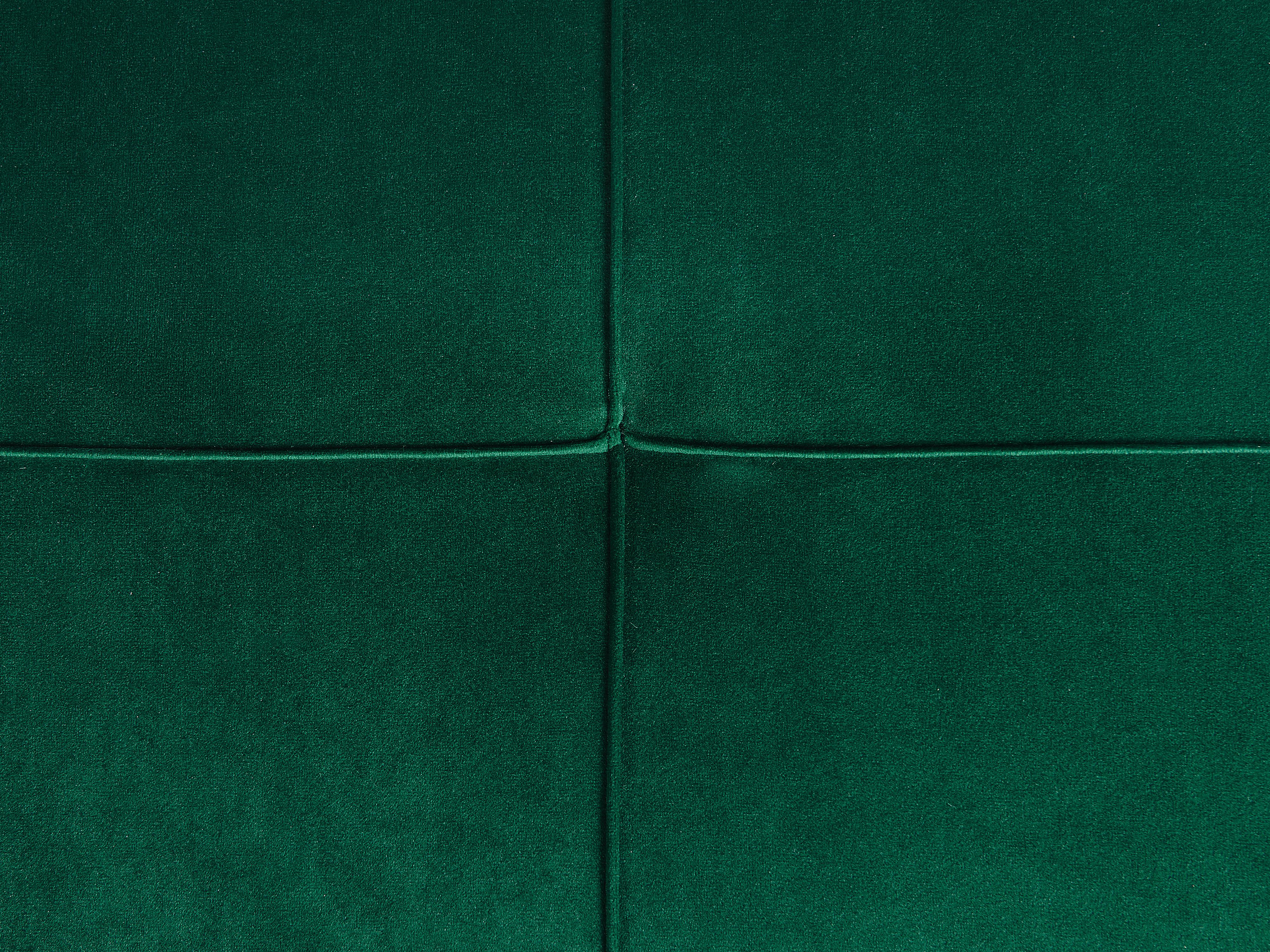 Chaise longue LOIRET Fluweel Smaragdgroen