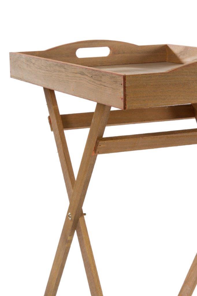 Holztablett HEINO - holzfarben - mit Gestell