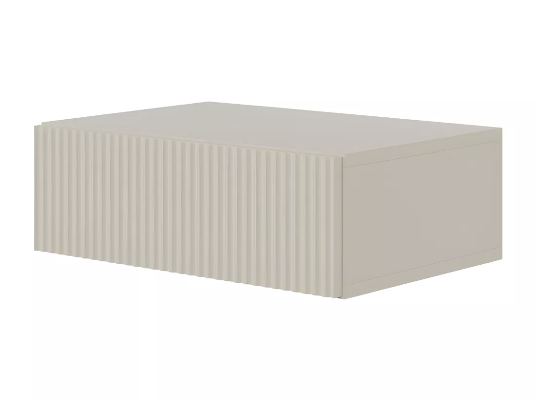 Table de chevet suspendue - 50 cm - grège - VELDIO
