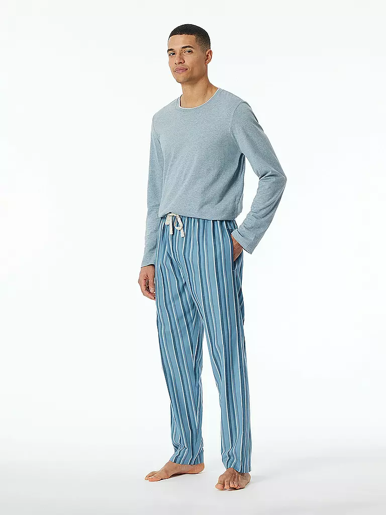 SCHIESSER Pyjamahose  hellblau